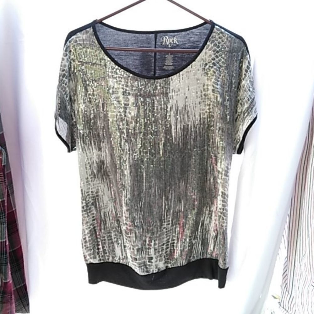 Rock 47 sequined top 